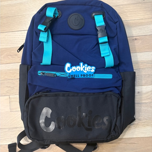 Cookies Smell Proof Backpack Navy Blue Black NWT